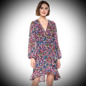 Betsey Johnson Chiffon Wrap Dress